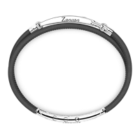 Bracciale Zancan Uomo SPRING in Argento Spinello ESB178-NE - ESB178-NE